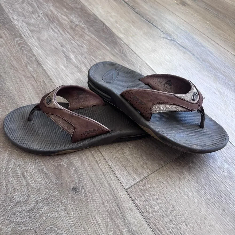 Reef Men's Brown and Grey Flipflops